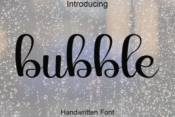 Bubble Font Bubble Font Poster 1