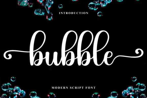 Bubble Font Bubble Font Poster 1