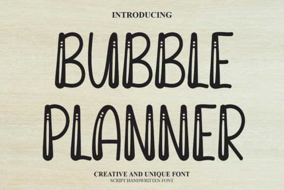 Bubble Planner Font Poster 1
