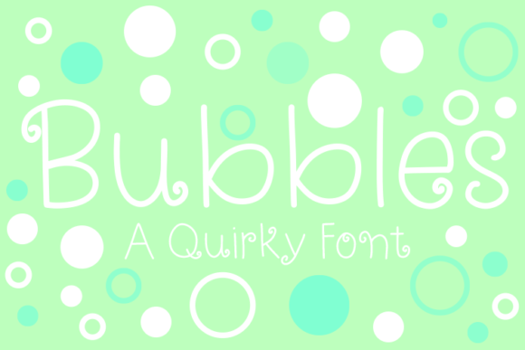 Bubbles Font Poster 1