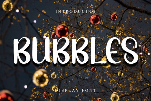 Bubbles Font Poster 1