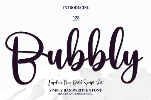 Bubbly Font Poster 1