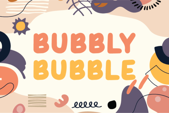 Bubbly Bubble Font Poster 1