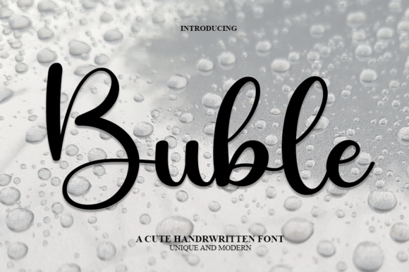 Buble Font Poster 1