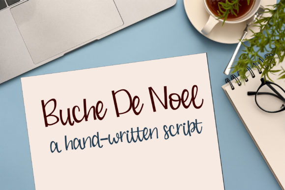 Buche De Noel Font Poster 1