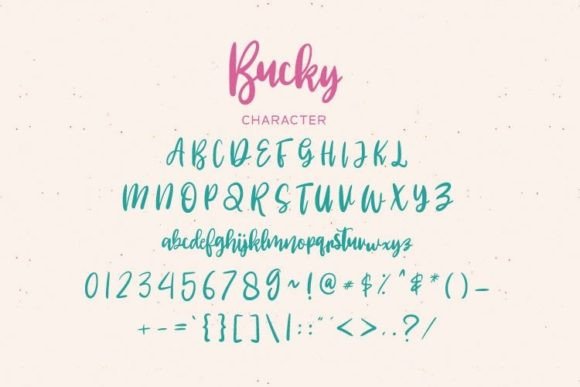 Bucky Font Poster 4