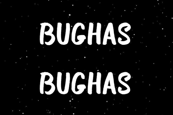 Bughas Font Poster 2
