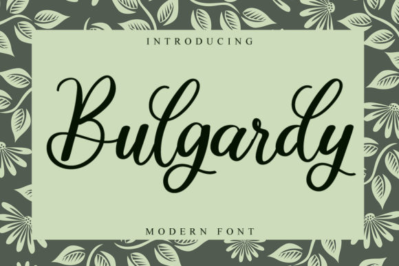 Bulgardy Font Poster 1