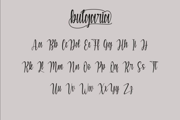 Bulgaria Font Poster 4