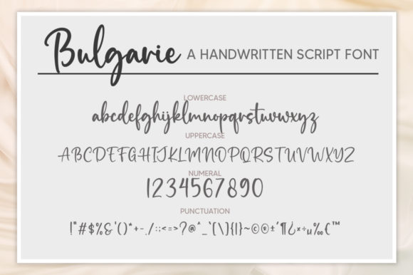 Bulgarie Font Poster 6