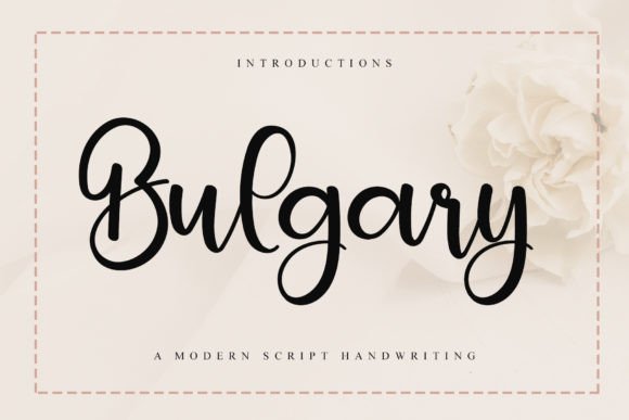 Bulgary Font Poster 1