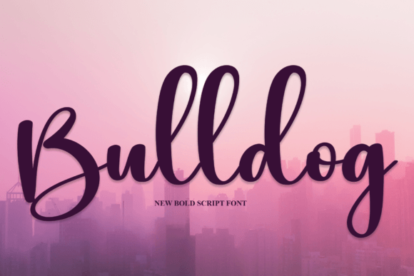 Bulldog Font Poster 1