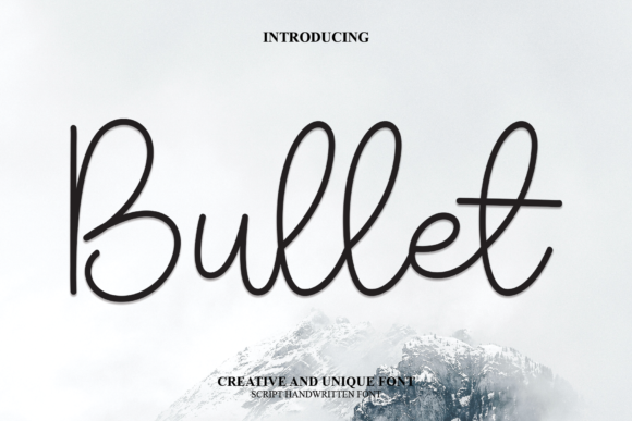 Bullet Font Poster 1