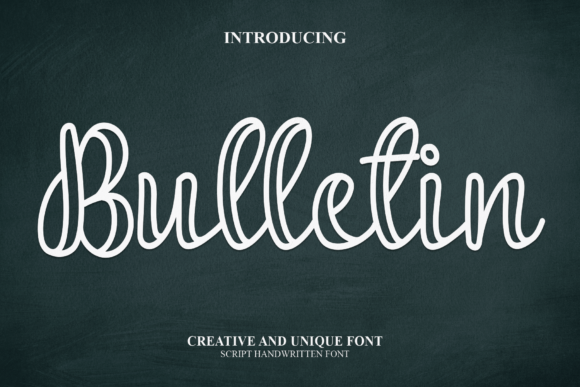 Bulletin Font Bulletin Font Poster 1