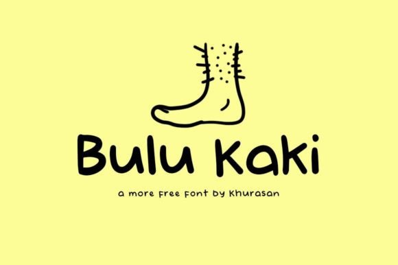 Bulu Kaki Font Poster 1