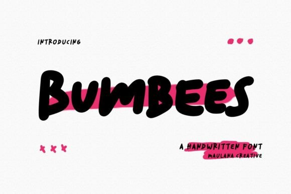 Bumbees Font Poster 1