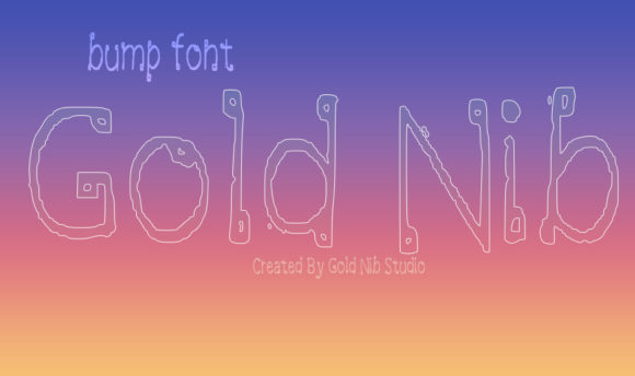 Bump Font Poster 2