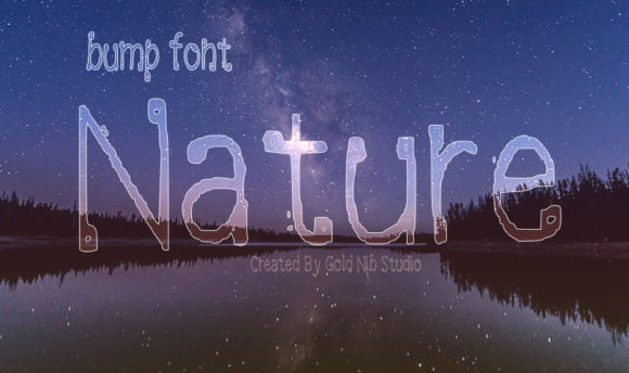 Bump Font Poster 3