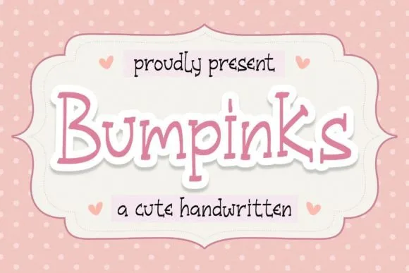Bumpinks Font Poster 1