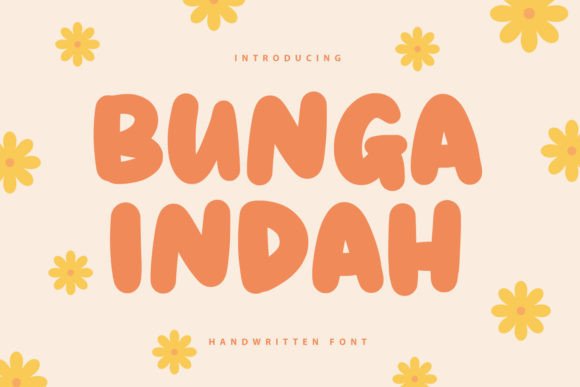 Bunga Indah Font Poster 1