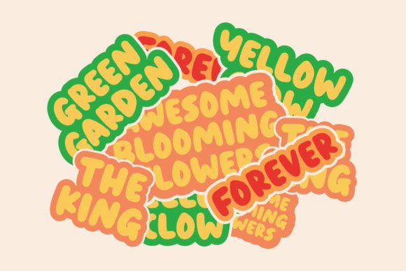 Bunga Indah Font Poster 2