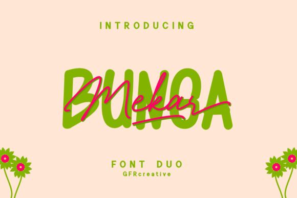 Bunga Mekar Font Poster 1