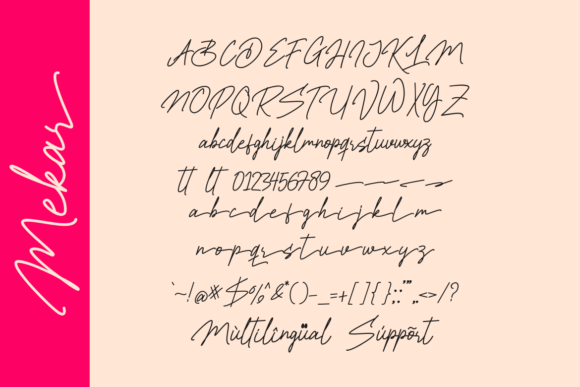 Bunga Mekar Font Poster 6
