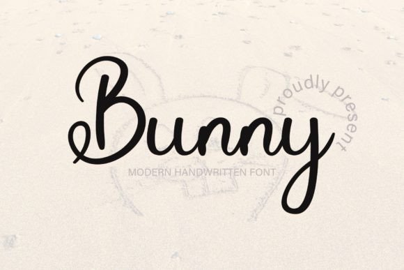 Bunny Font Poster 1