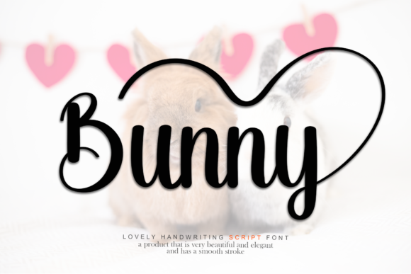 Bunny Font Poster 1