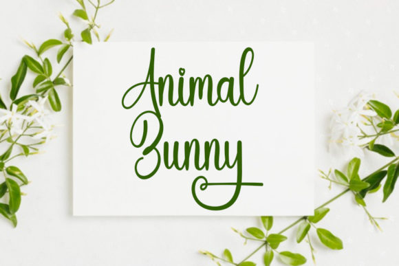 Bunny Font Poster 5
