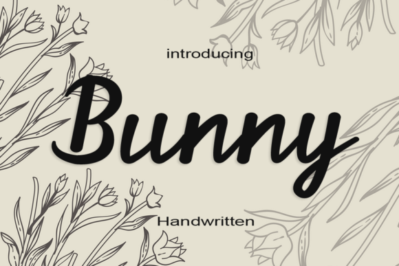 Bunny Font Poster 1