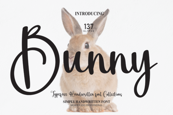 Bunny Font Poster 1