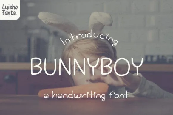 Bunny Boy Font Bunny Boy Font Poster 1