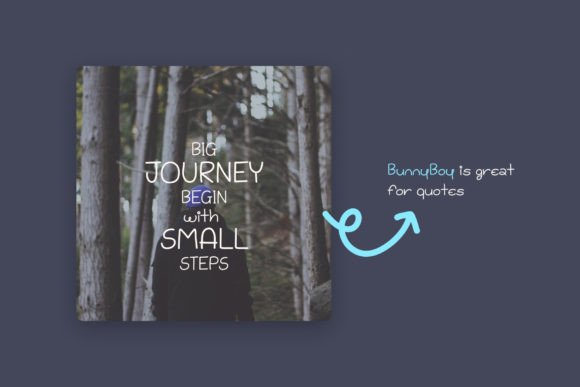 Bunny Boy Font Poster 5