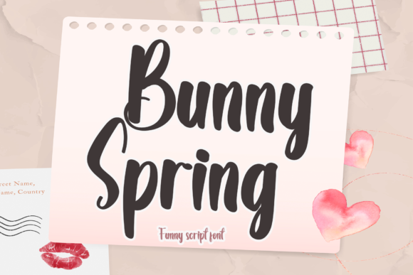 Bunny Spring Font Poster 1