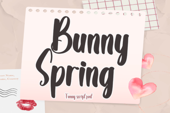 Bunny Spring Font Bunny Spring Font Poster 1
