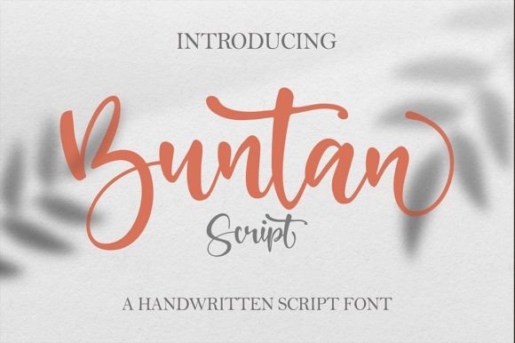 Buntan Font Poster 1