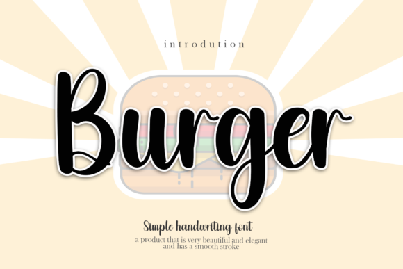 Burger Font Poster 1