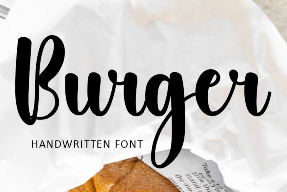 Burger Font Poster 1