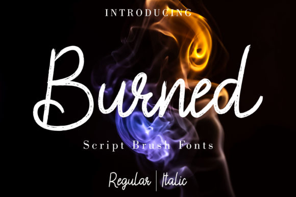 Burned Font Poster 1