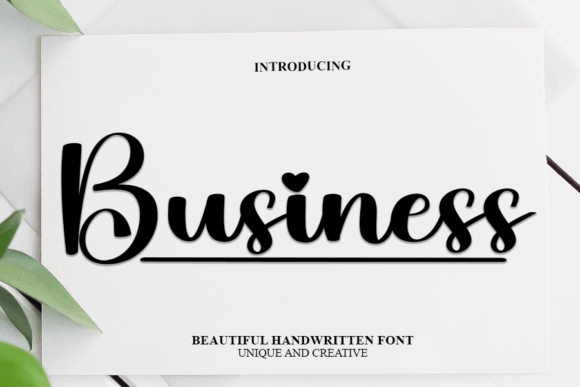 Business Font Poster 1