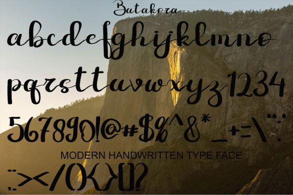 Butakora Font Poster 7