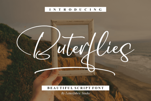 Buterflies Font Buterflies Font Poster 1