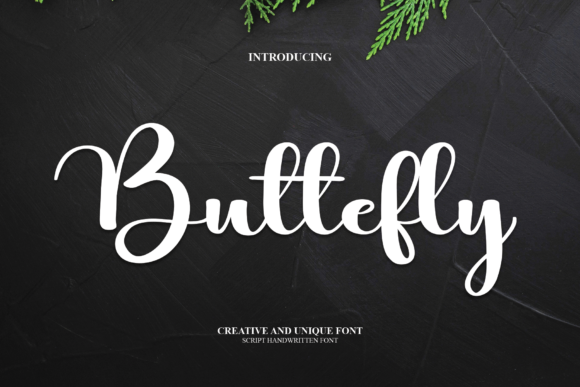 Buttefly Font Poster 1
