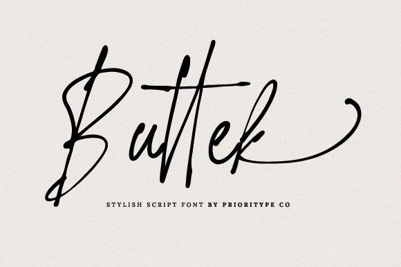 Buttek Font Poster 1