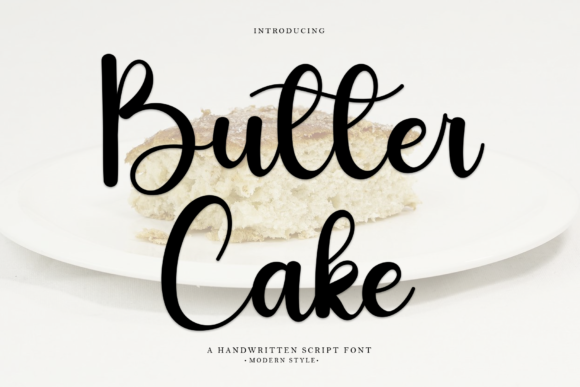 Butter Cake Font Poster 1