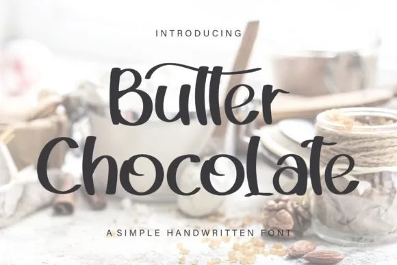 Butter Chocolate Font Butter Chocolate Font Poster 1
