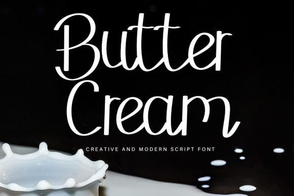Butter Cream Font Poster 1