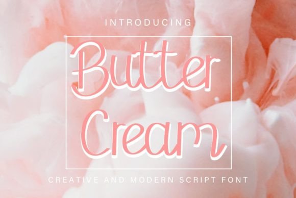 Butter Cream Font Poster 5