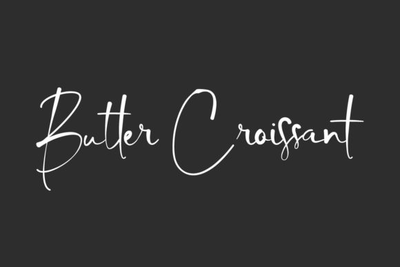 Butter Croissant Font Poster 1